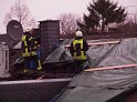 Dachstuhlbrand Koeln Bocklemuend Untere Dorfstr P219